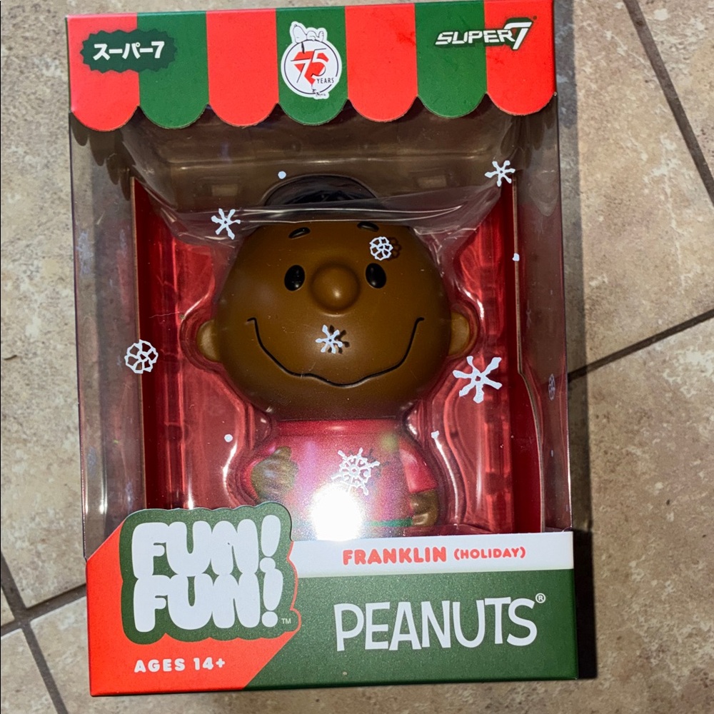 Peanuts Franklin Holiday Figure - Red